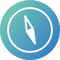 Guide compass icon